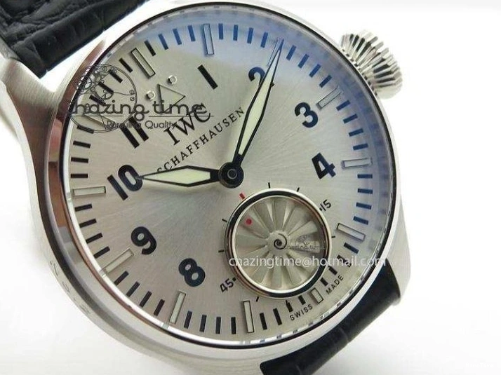 MIROTIME 0511 Big Pilot “Markus Buhler” IW5003 Turbine V6F Best Edition Silver Dial On Leather Strap A Reliable 7315